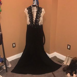 Marciano Black and White Maxi Dress